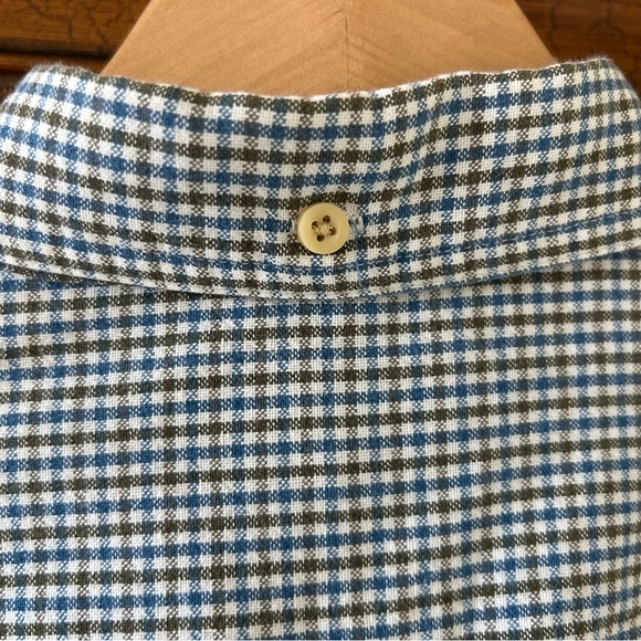 FARAH Men's Collared Shirt L Button Up, Long Sleeve Casual Cotton Plaid w/Pocket - Picture 6 of 12